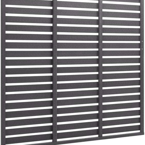 vidaXL Élément de clôture WPC 180x180 cm Gris