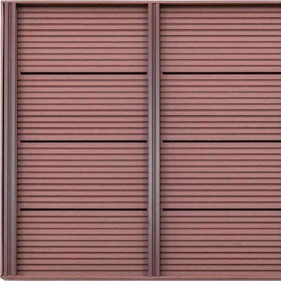vidaXL Élément de sol pour douche solaire brun 101x63x5,5 cm WPC