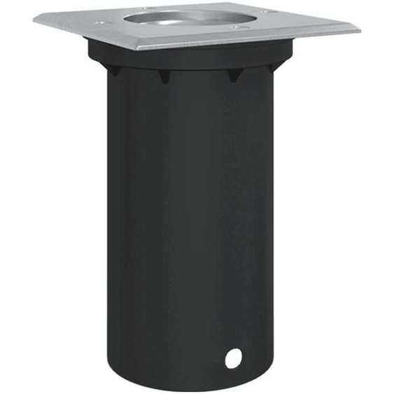 vidaXL Encastré de sol Carré Noir 10,5x10,5cm Fonte daluminium