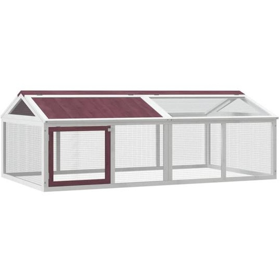 vidaXL Enclos Mokka 200x112,5x74 cm Pin massif