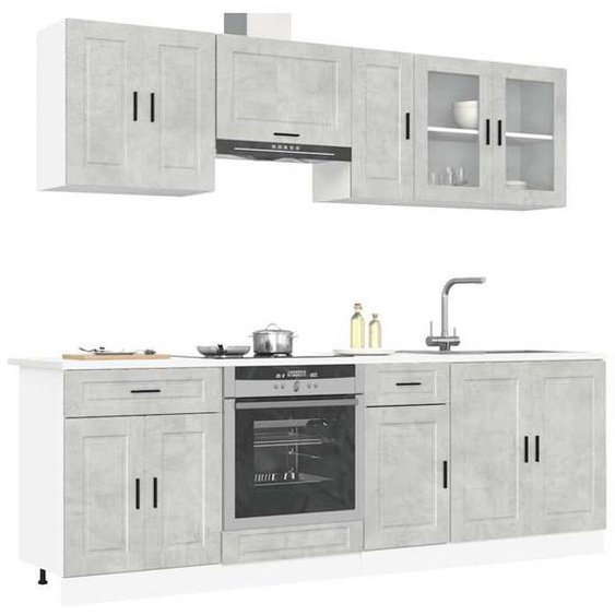 vidaXL Ensemble darmoires de cuisine 8 pcs Kalmar bois dingénierie, ensemble darmoires, étagère de rangement, placard, 3314845