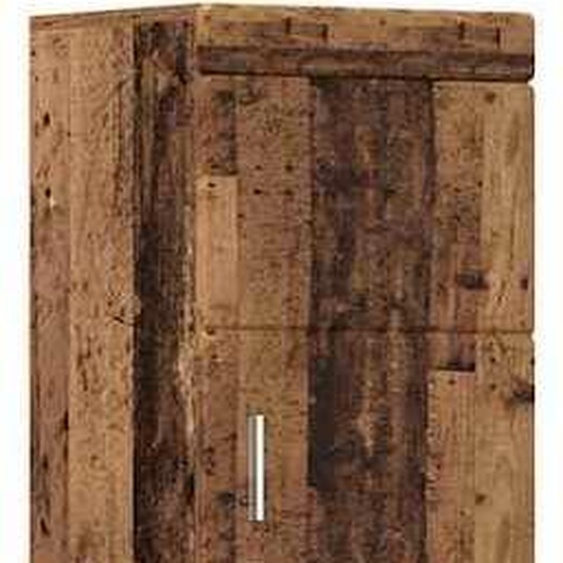 vidaXL Ensemble darmoires de salle de bain TULUM vieux bois 37 x 31,5 x 203 cm