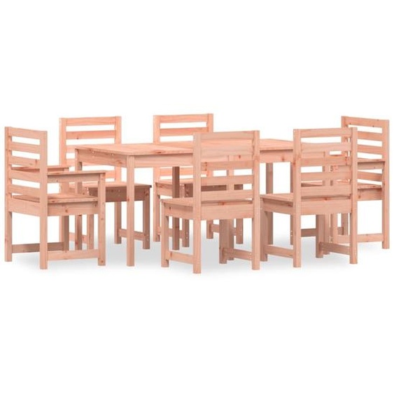 vidaXL Ensemble de jardin 7 pièces en bois massif de douglas