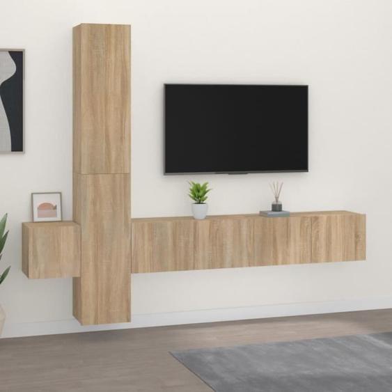 vidaXL Ensemble de meubles TV 5 pcs Chêne sonoma Bois dingénierie 3114248