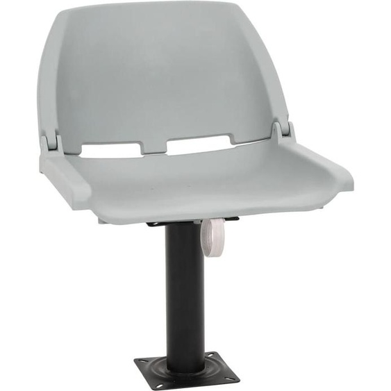 vidaXL Ensemble de siège de bateau 4 pièces Pliable Sans coussin Gris 48x51x41 cm