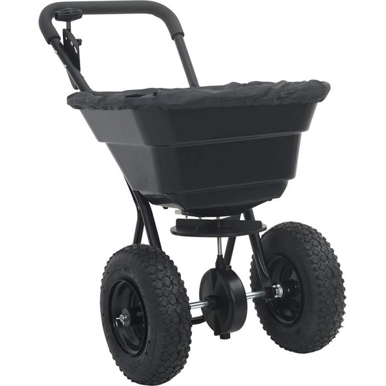 vidaXL Épandeur noir 53 x 81,5 x 78 cm PVC et acier