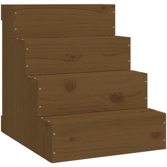 vidaXL Escalier pour animaux domestiques Marron miel 40x49x47 cm Pin massif