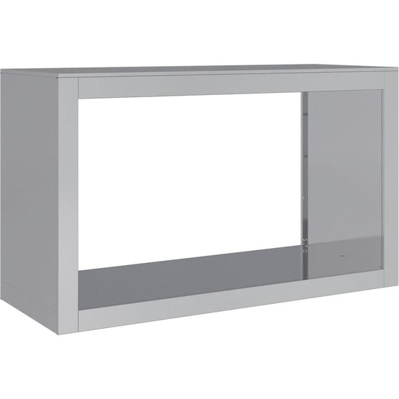 vidaXL Étagère à bois de chauffage 100x40x60 cm Acier galvanisé