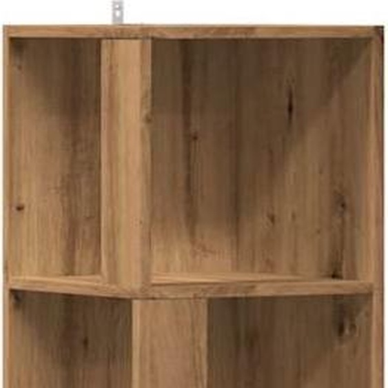 vidaXL Étagère dangle Artisan-Chêne 33x33x165 cm Matériau dérivé du bois