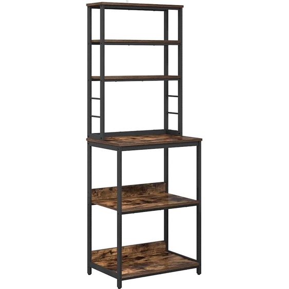 vidaXL Étagère de cuisine Chêne fumé 60 x 40 x 168 cm Bois composite