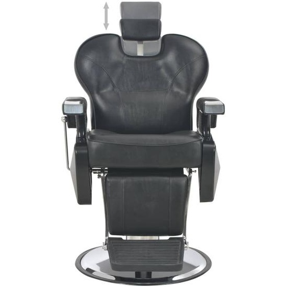 vidaXL Fauteuil de coiffure noir 72×68×98 cm similicuir