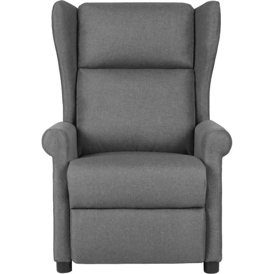 vidaXL Fauteuil de massage gris clair Tissu