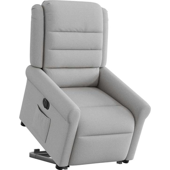 vidaXL Fauteuil relax avec releveur électrique Gris nuage Tissu