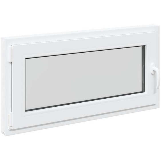 vidaXL Fenêtre de cave RISOR 100 x 50 cm PVC et verre, blanc