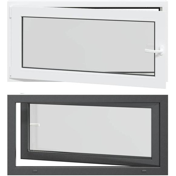 vidaXL Fenêtre de cave RISOR 120 x 60 cm PVC et verre, anthracite