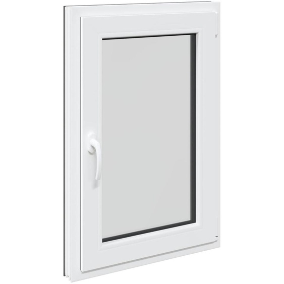 vidaXL Fenêtre de cave RISOR 60 x 80 cm PVC et verre, anthracite