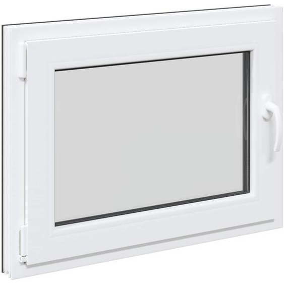 vidaXL Fenêtre de cave RISOR 80 x 50 cm PVC et verre, anthracite