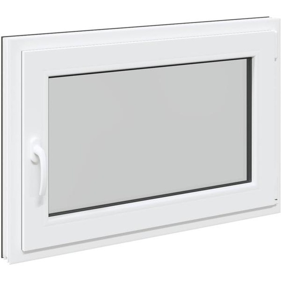 vidaXL Fenêtre de cave RISOR 80 x 70 cm PVC et verre, couleur anthracite