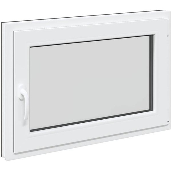 vidaXL Fenêtre de cave RISOR 90 x 60 cm PVC et verre, anthracite