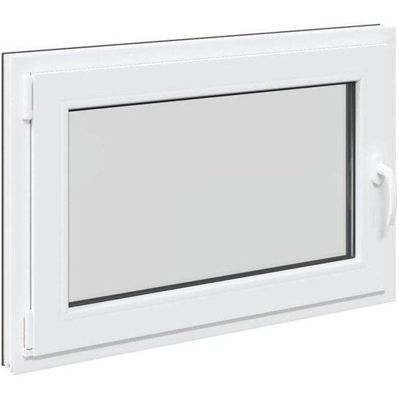 vidaXL Fenêtre de cave RISOR 90 x 60 cm PVC et verre, anthracite