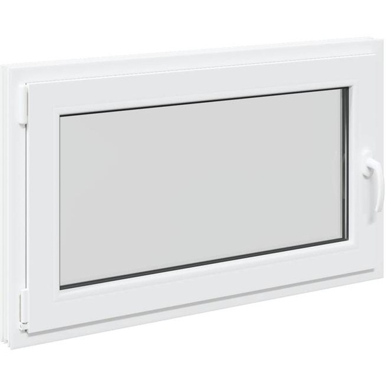 vidaXL Fenêtre de cave RISOR 100 x 70 cm PVC et verre, blanc