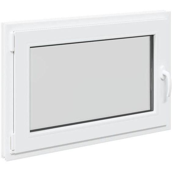 vidaXL Fenêtre de cave RISOR 90 x 60 cm PVC et verre, blanc