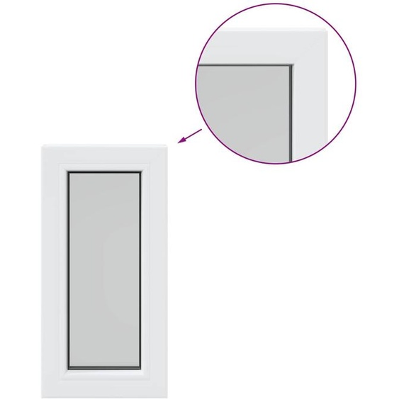 vidaXL Fenêtre pour cave RISOR, 30 x 60 cm, PVC et verre