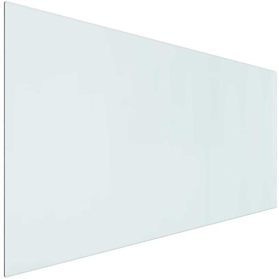 vidaXL Foyer dextérieur avec plateau en verre transparent 120 x 60 cm