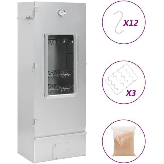 Vidaxl - Fumoir pour four à barbecue avec copeaux de bois 44,5x29x110 cm