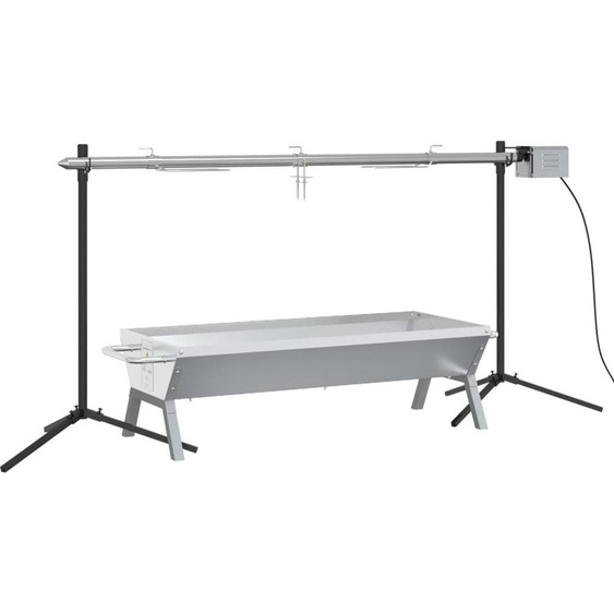 vidaXL Gril rotisserie Automatique Acier inoxydable