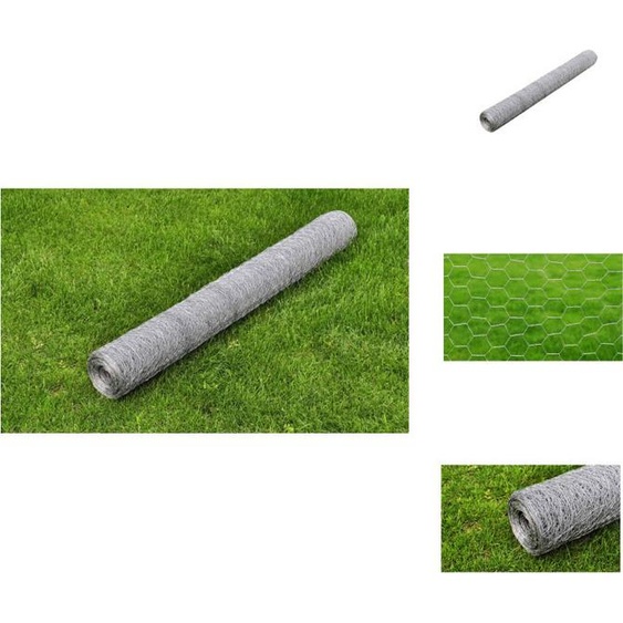 vidaXL Grillage Acier galvanisé 25×0,75 m Argenté - Panneaux de clôture