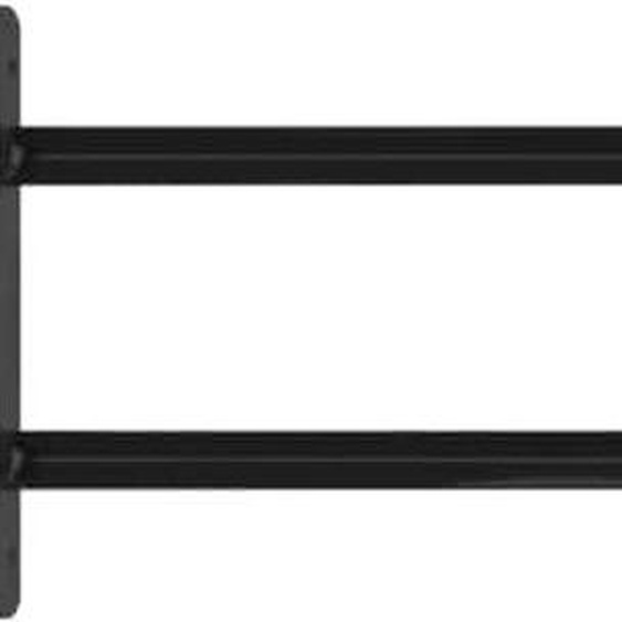 vidaXL Grille de fenêtre Noir 176 x 30 cm Acier revêtu par poudre