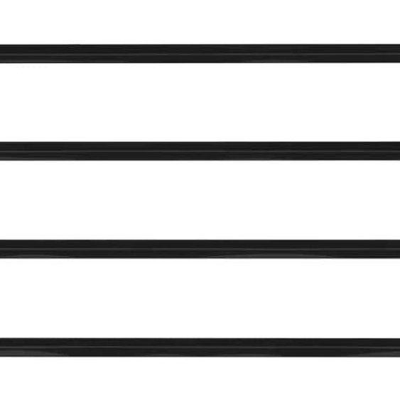 vidaXL Grille de fenêtre noire 175 x 60 cm Acier revêtu par poudre