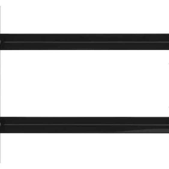 vidaXL Grille de fenêtre noire 76 x 30 cm Acier revêtu par poudre