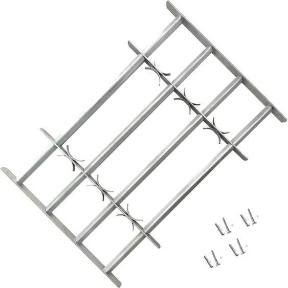 vidaXL Grille de fenêtre Réglable pour fenêtres 2 pcs. 1000-1500 mm