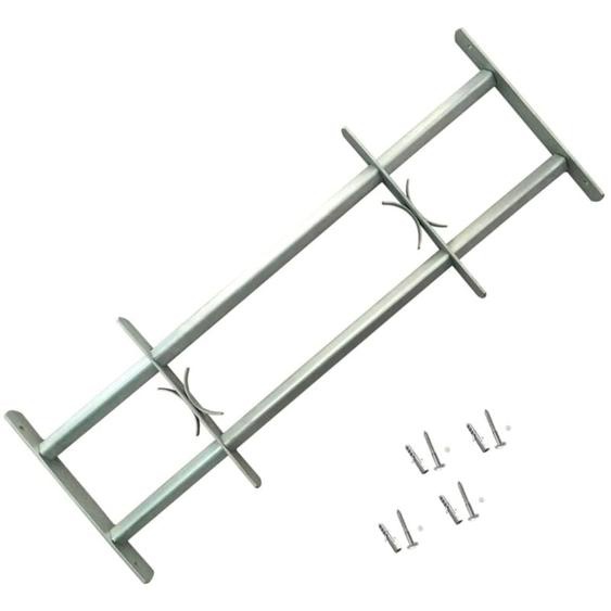 Vidaxl - Grille réglable de sécurité de fenêtres et 2 barres 700-1050 mm