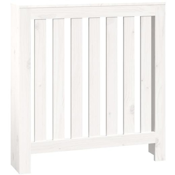 vidaXL Habillage de radiateur Blanc 79,5x19x84 cm Pin massif