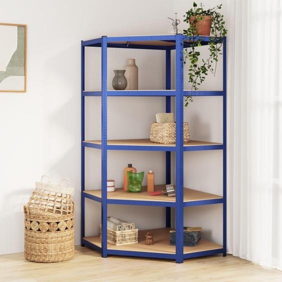 Vidaxl Hook rack 5-layer-Stahlgeschützte Holz Anthrazitfarben