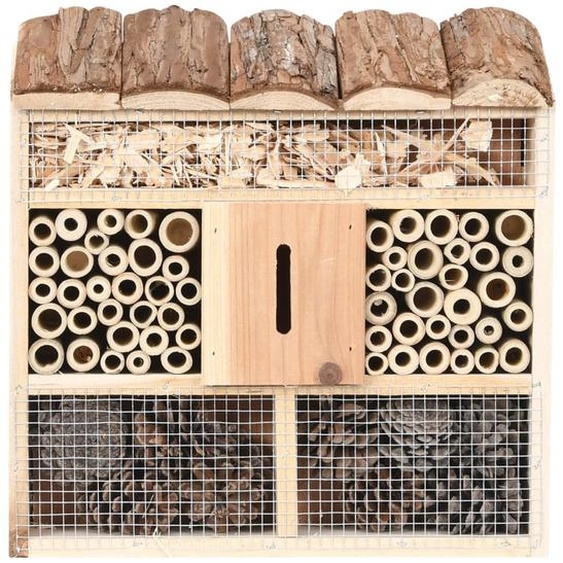 vidaXL Hôtel à insectes 30x10x30 cm en bois de sapin