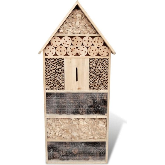 vidaXL Hôtel pour insectes XXL 45,5x15x99 cm