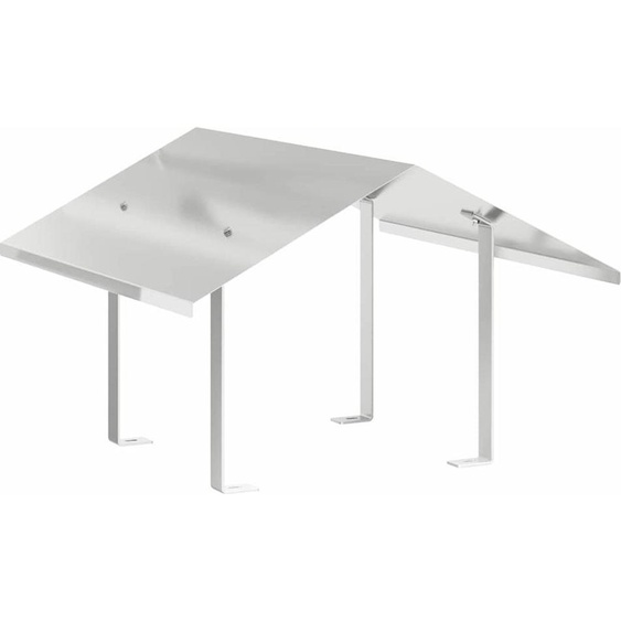 vidaXL Hotte de cheminée argent 60 x 60 x 38 cm acier inoxydable