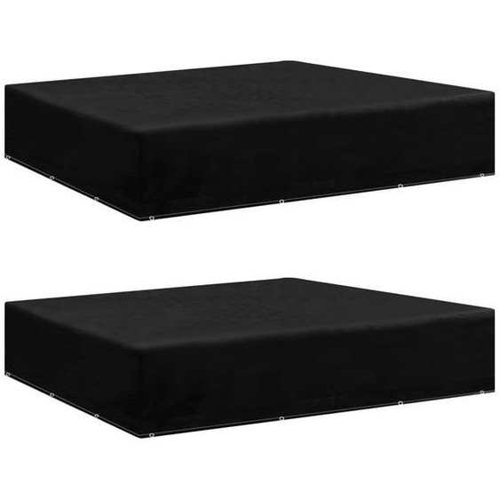 vidaXL Housses de salon de jardin 2 pcs 12 œillets 250x250x70 cm