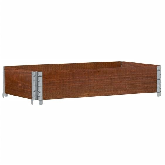 vidaXL Jardinière brune 100x50 cm pin massif