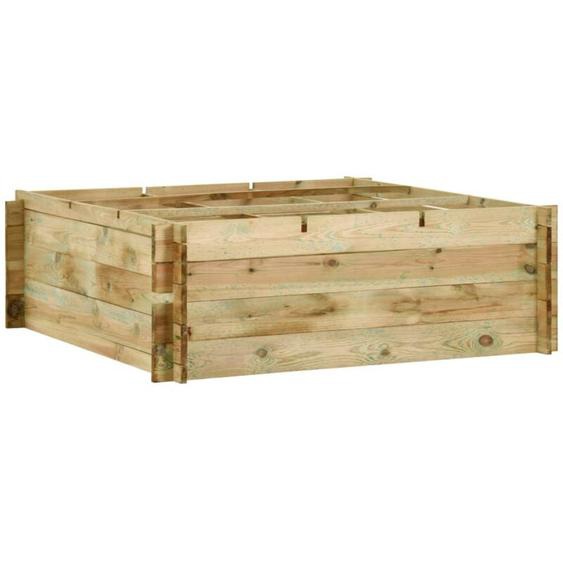 Vidaxl - Jardinière pour légumes Bois de pin imprégné 120x120x40 cm