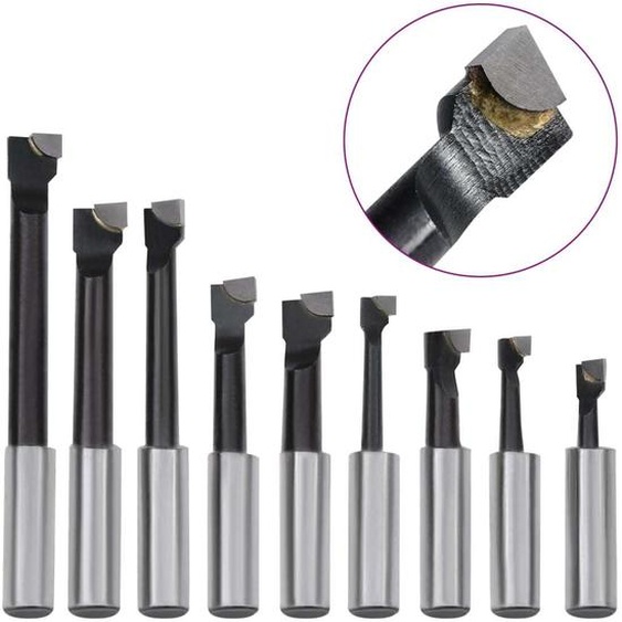 vidaXL Jeu de 15 outils de perçage 50 mm Tête de perçage MT2-F1-12