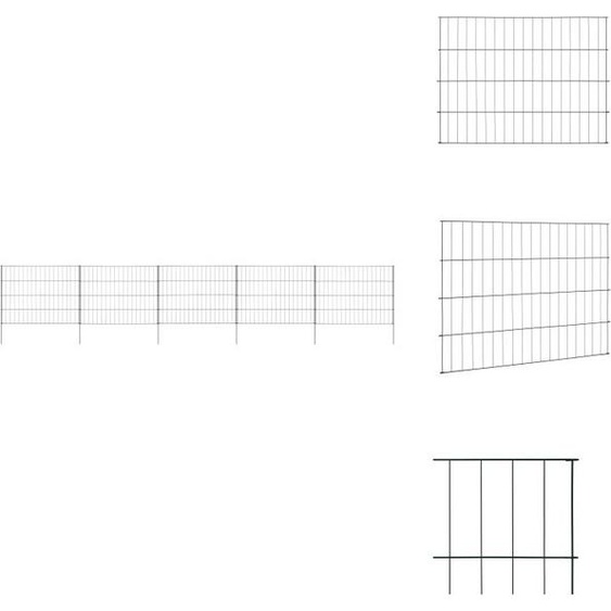 vidaXL Kit de clôture de jardin 115x79 cm vert - panneaux de clôture