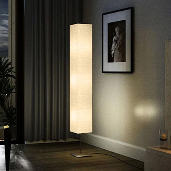 Lampadaire avec support en acier 170 cm Beige Vidaxl