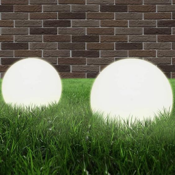 vidaXL Lampes de jardin LED 4 pcs. Sphérique 30 cm PMMA