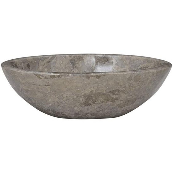 vidaXL Lavabo Gris 53x40x15 cm Marbre