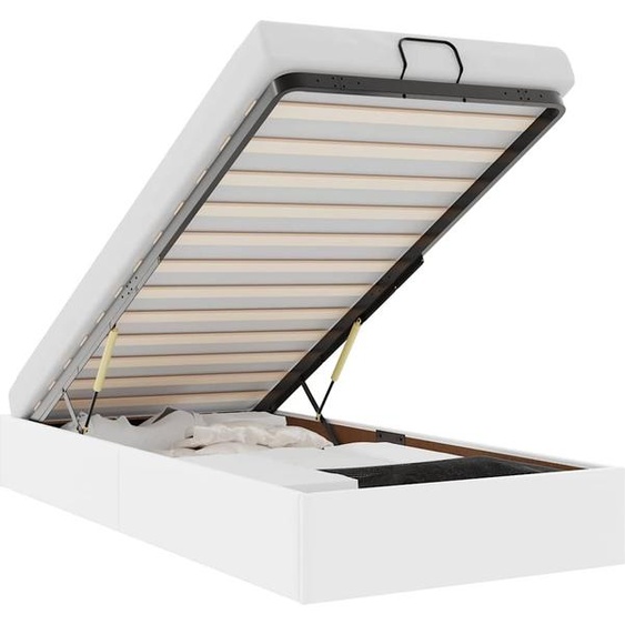 vidaXL Lit ottoman sans matelas blanc 80x200 cm similicuir